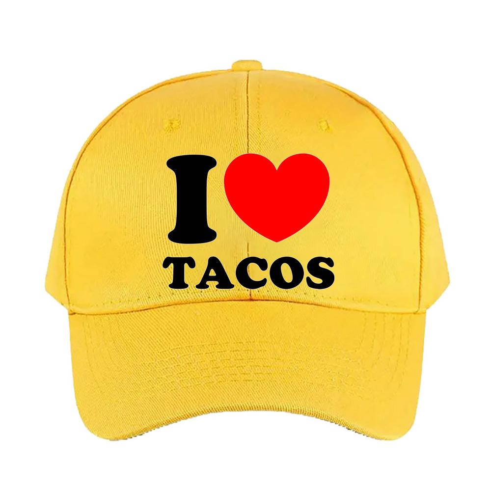 I Heart Tacos Cap summer woman Man Adult Hat Fashion Casual Adjustable Printed Baseball Caps Trucker Cap