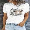 Spot Women's Summer T-Shirt Printed Fashion Casual Cute Short Sleeve Women's Eye Printed Short Sleeve T-Shirt