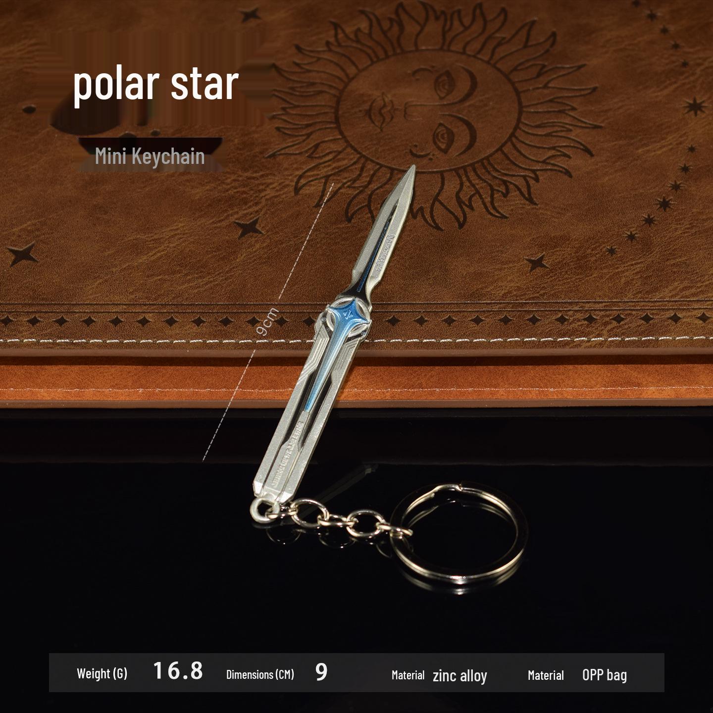 

Mini Metal Polaris Model Unsharpened Keychain Ornament.