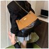 2025 New Women's High-End Retro Shoulder/Crossbody Bag with Iron Chain - Versatile Tote for Commuting