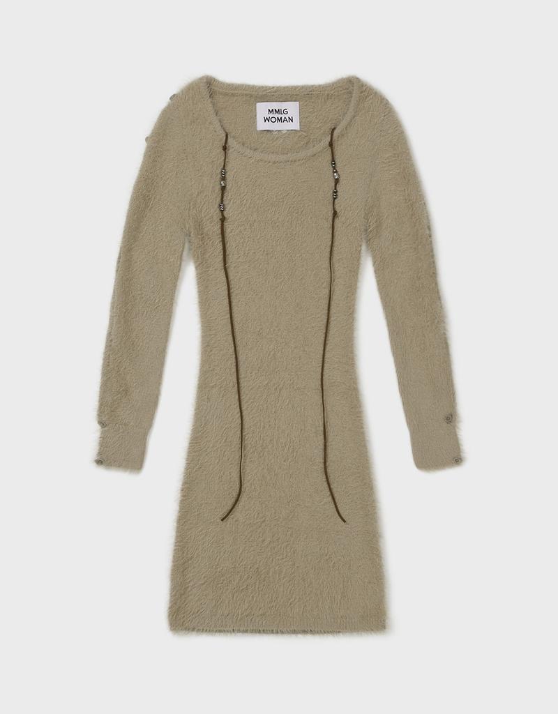 Ememdeobeulyu [Mmw] Hairy Knit Ops (Beige)