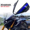 Motorcycle Black Windshield Sport WindScreen Visor Viser Fits For YAMAHA MT-09 2022 MT09 21-22