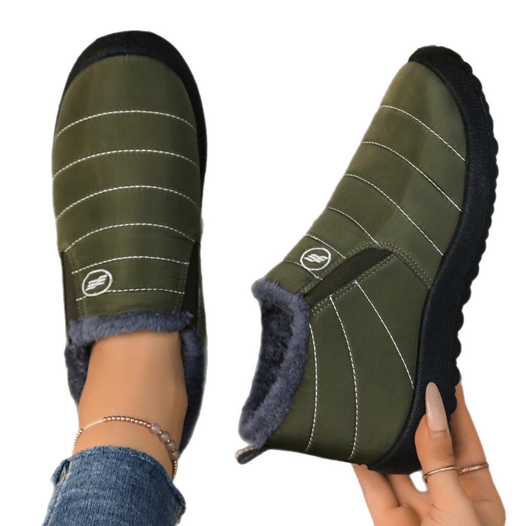 2025 new large size cotton boots piled and thickened old Beijing snow boots warm casual shoes