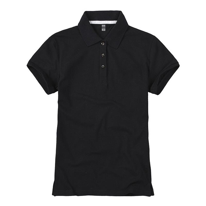 Korean Style Women's Slim Fit Short Sleeve Polo Shirt