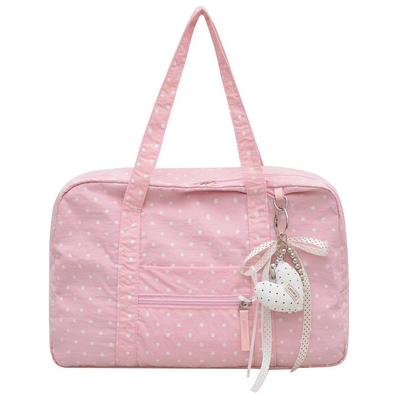 Polka Point Tote Bag Commuter Travel Shoulder Tote Bag Women's Large Capacity Underarm Bag