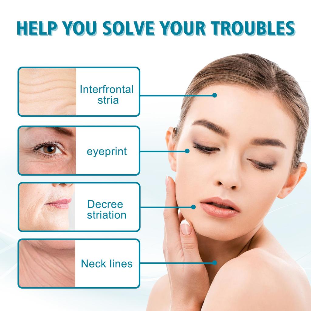 EELHOE Vitamin C Anti-Aging-Entfernung Faltenserum Festigendes Lifting Verblassen Feiner Linien Feuchtigkeitsspendende Gesichtsessenz Hautpflege Aufhellen Reparaturserum