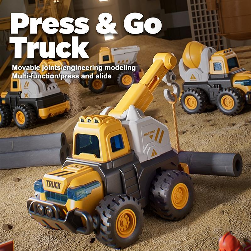 1:55 Diecast City Truck Diecast Model Fire Sanitation Engineering Car Inertial Play Vehicle Educational Toys For Children Gift