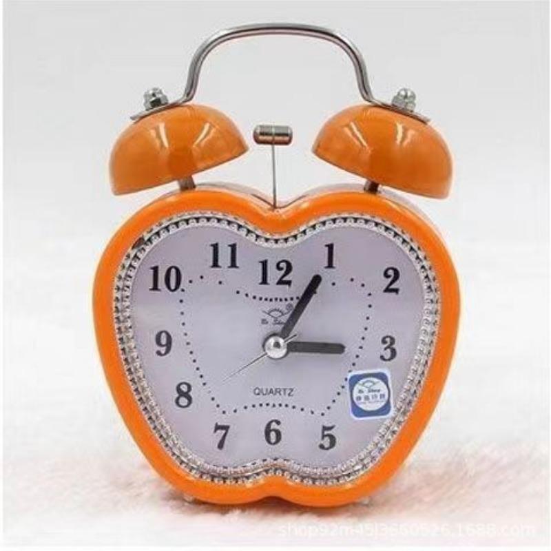 Student Metal Ringing Alarm Clock Creative Children Learning Silent Night Lights Fashionable Classic Loud Bedside Cute Clock Watch