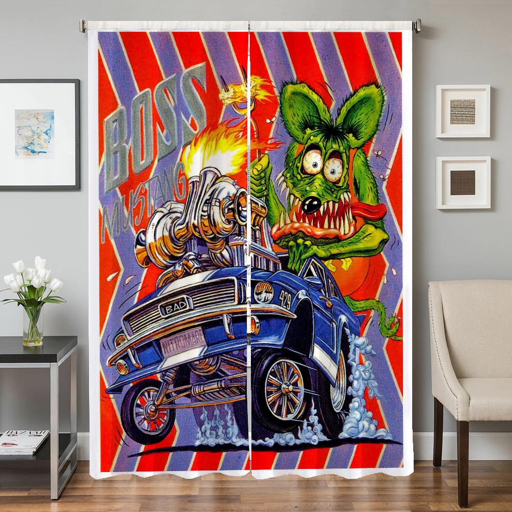 Fönster Köksgardiner för Vardagsrum 2 Delar Mörkläggningsgardiner Dörrgardin R-råtta F-fink Avskärmning Sovrumsdekoration Skugga