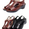 Women S European Roman Style Fish Mouth Wedge Heel Sandals With Zipper