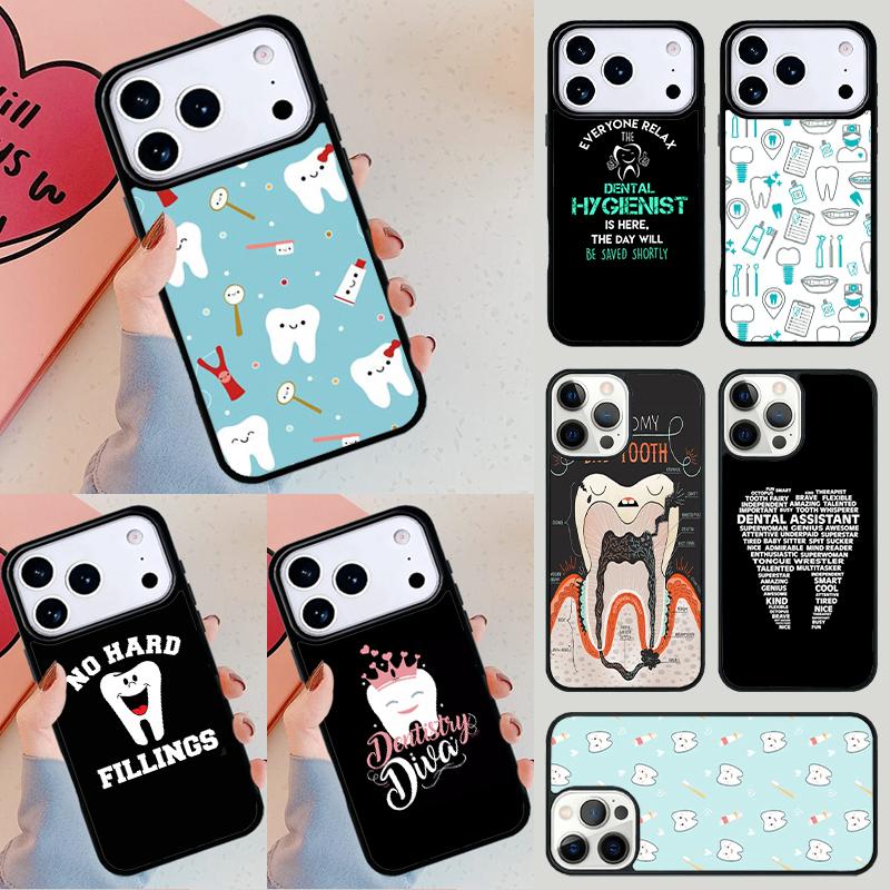 Dental Definitions Tooth Phone Case For Apple iPhone 17 Air 16E 15 14 Plus 13 12 11 Pro Max Mini Funda Cover