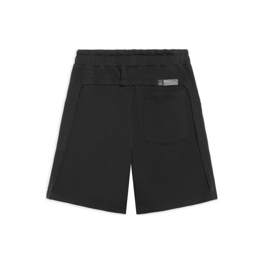 Li Ning X Jackie Chan Collaboration Kung Fu Series SS22 Solid Color Breathable Casual Sports Shorts Men Shorts Black AKSS065-2