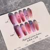 Pink Heart Handmade Press On Nails With Glue Reusable False Nails Professional Manicure Artificial Nail Tips Art