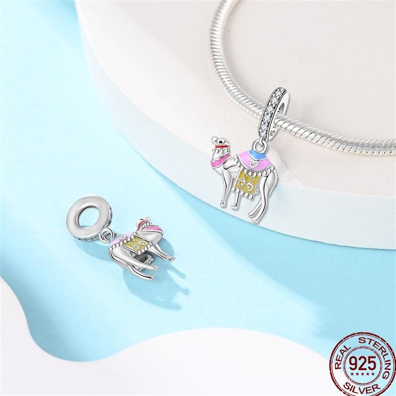 Pyramid Series Copper Mystical Cat Elephant Religious Style Charm Beads Suitable For Pan Original Bracelet Diy