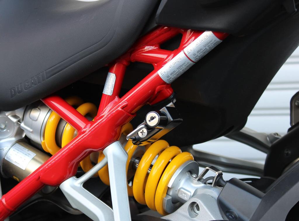 Kijima Bike Parts Helmet Lock Steel Black Finish DUCATI Multistrada V4S/Sport ('21-) HDC-05016