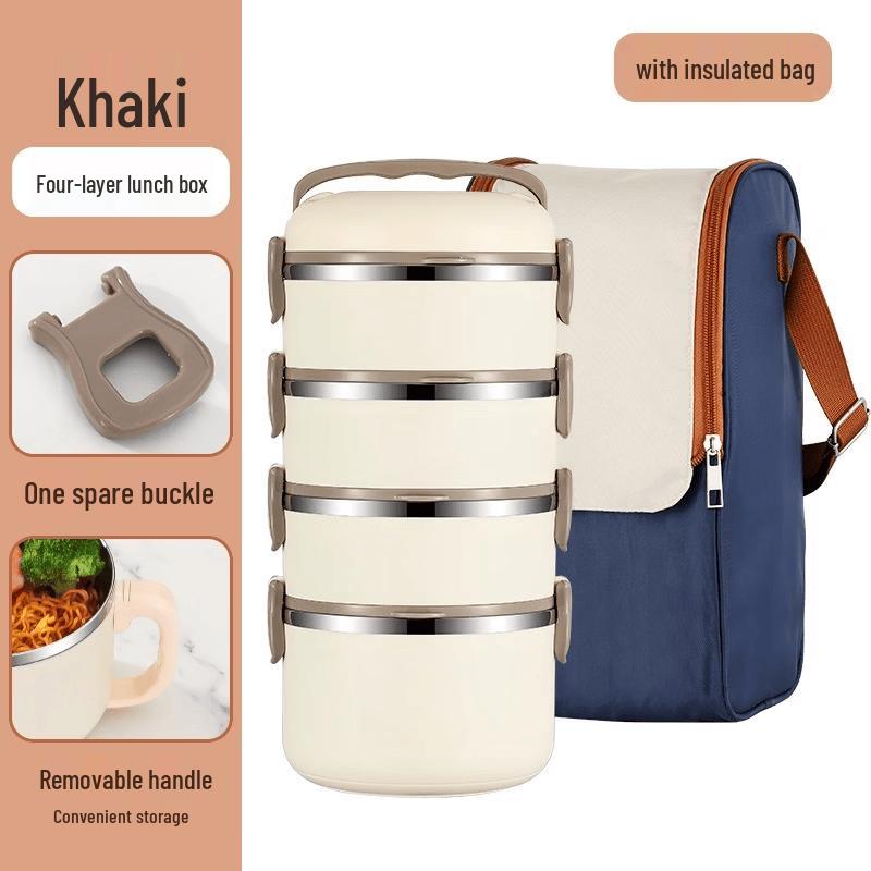 Ru Han Portable 304 Stainless Steel Insulated Lunch Box