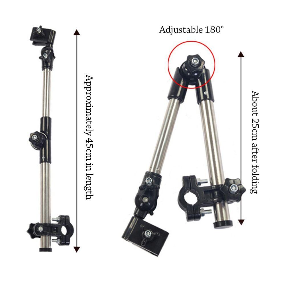 Stainless Steel Umbrella Stands Adjustable Rain Gear Tool Umbrella Connector  Wheelchair