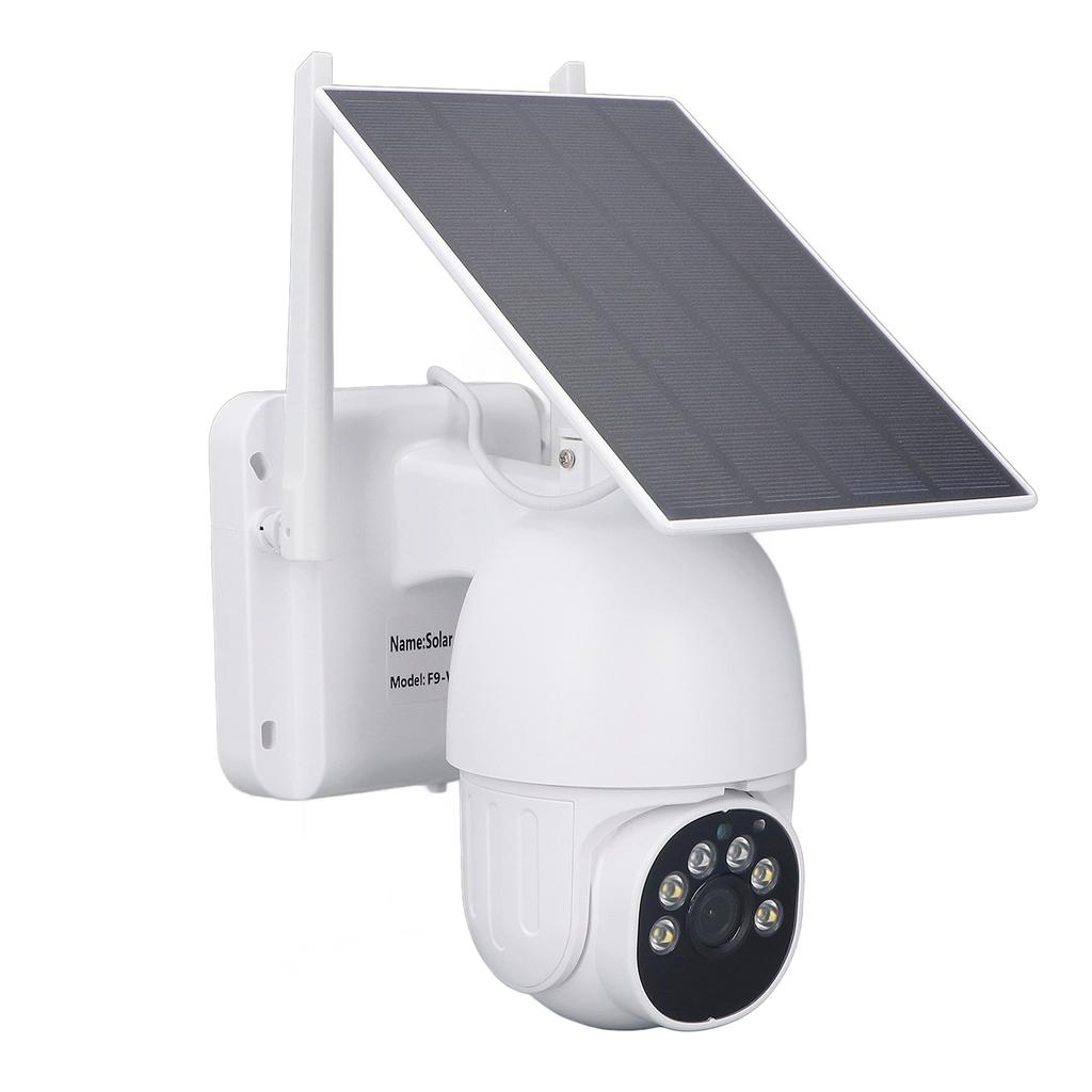 Solar Surveillance Camera 2MP 1080P HD Color Night Vision 2 Way Intercom Waterproof Wireless WIFI Camera for Home Pond