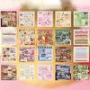 30sheet Vintage Food Scrapbook Stickers Edge Die-Cutting Girly Decorative Sticker for Children Girls Birthday Gifts