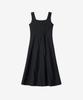 BASIKA Belted Shirred Sleeveless Dress_2 Colors