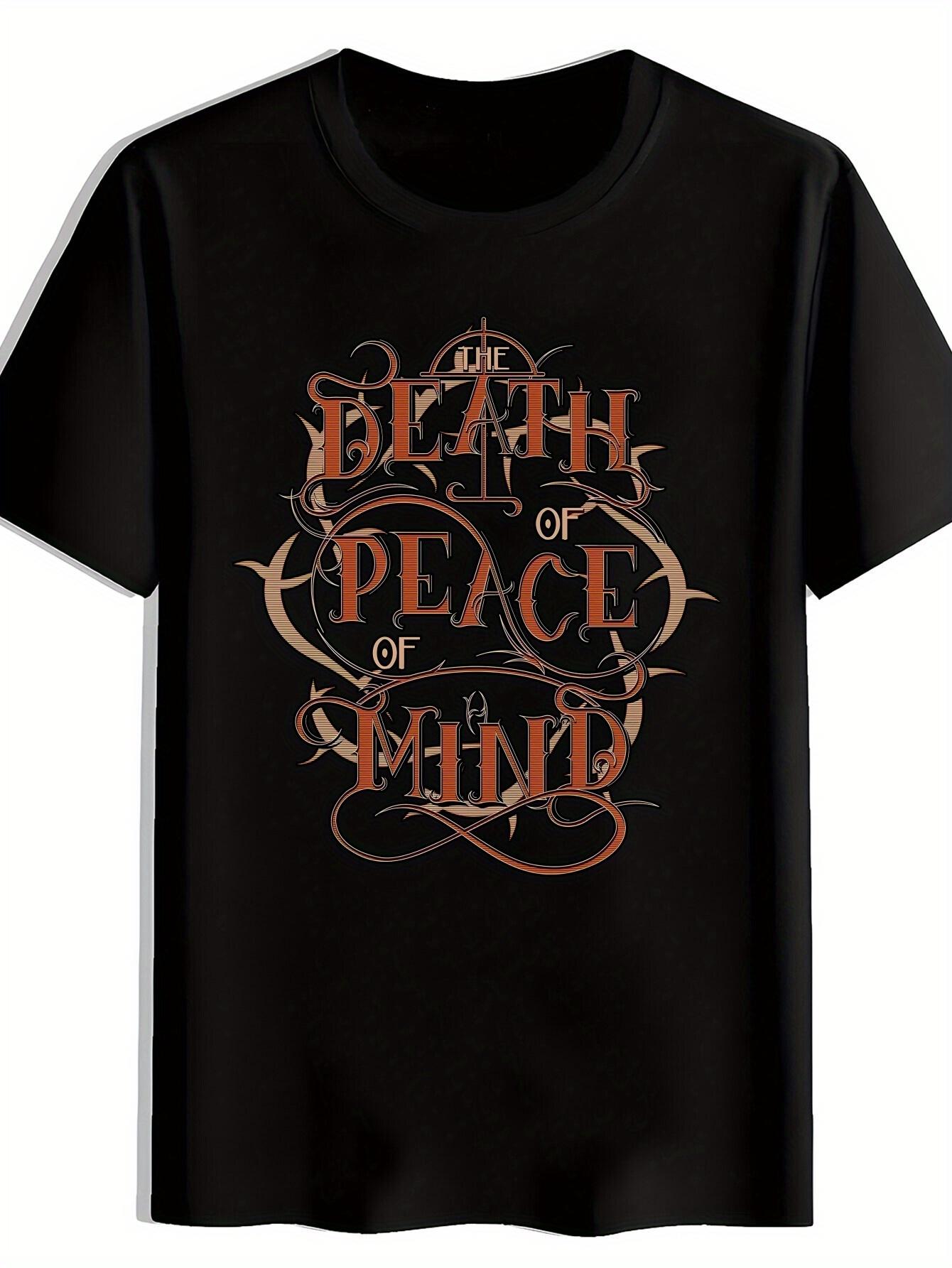 Vintage Rock Band Graphic T-shirt - Death of Peace of Mind Design XL