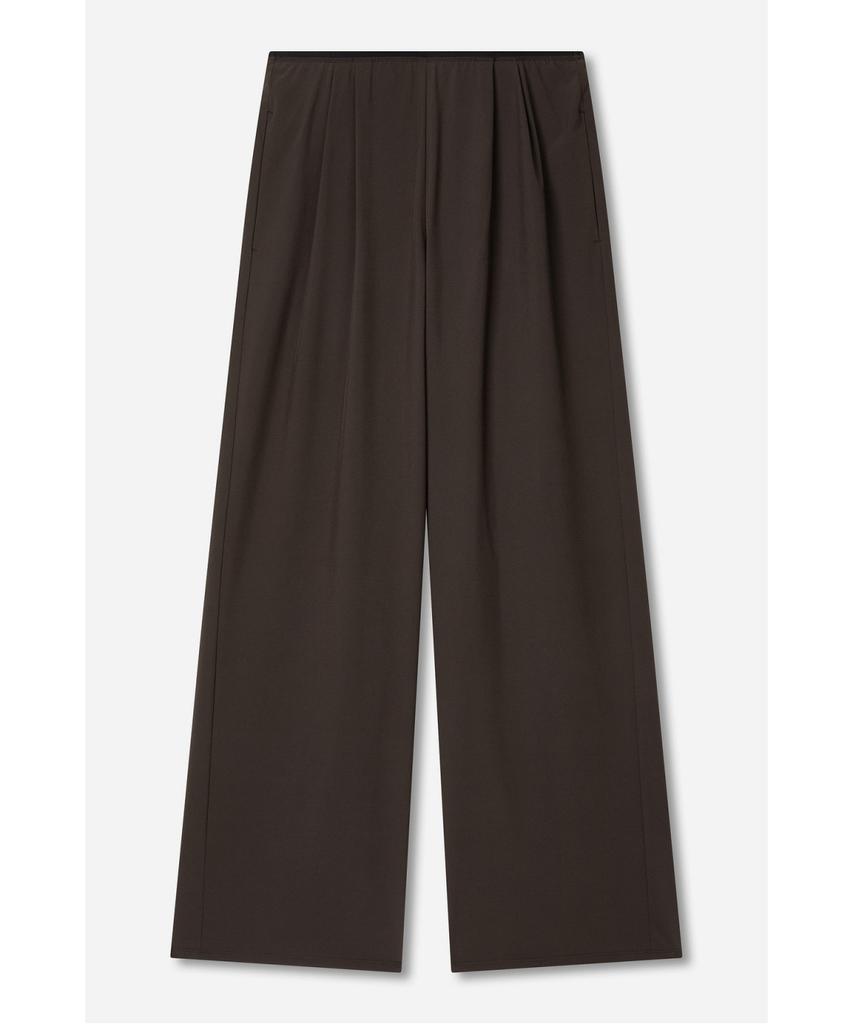 Jaa [Jaah] Elastic Waist Pants Dark Brown