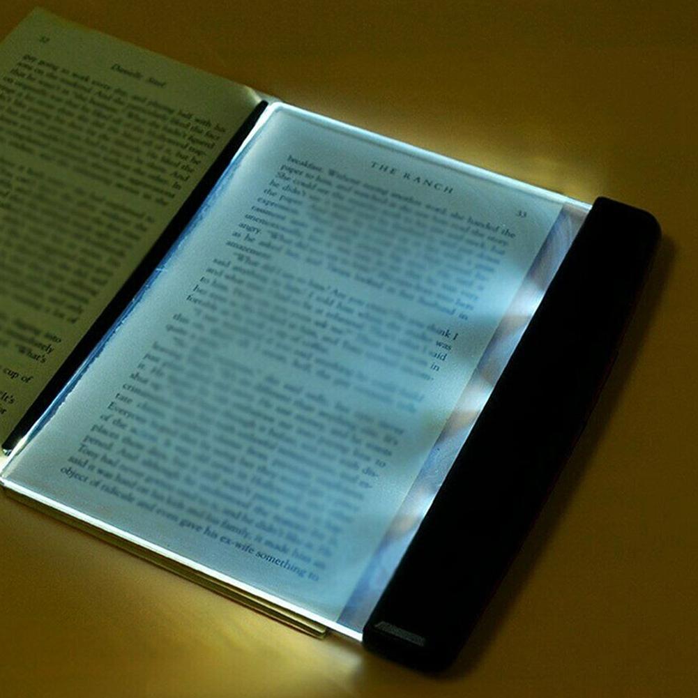 Innovative LED Flat Plate Book Reading Night Light Portable Eyes Protective Desk Lamp for Family Bedroom