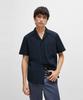 Hugo Seersucker Short Sleeve Shirt Relaxed Fit 50514173_405