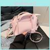 Boston Solid Color Tote Handbag Women Single Shoulder Crossbody Bag Fashion