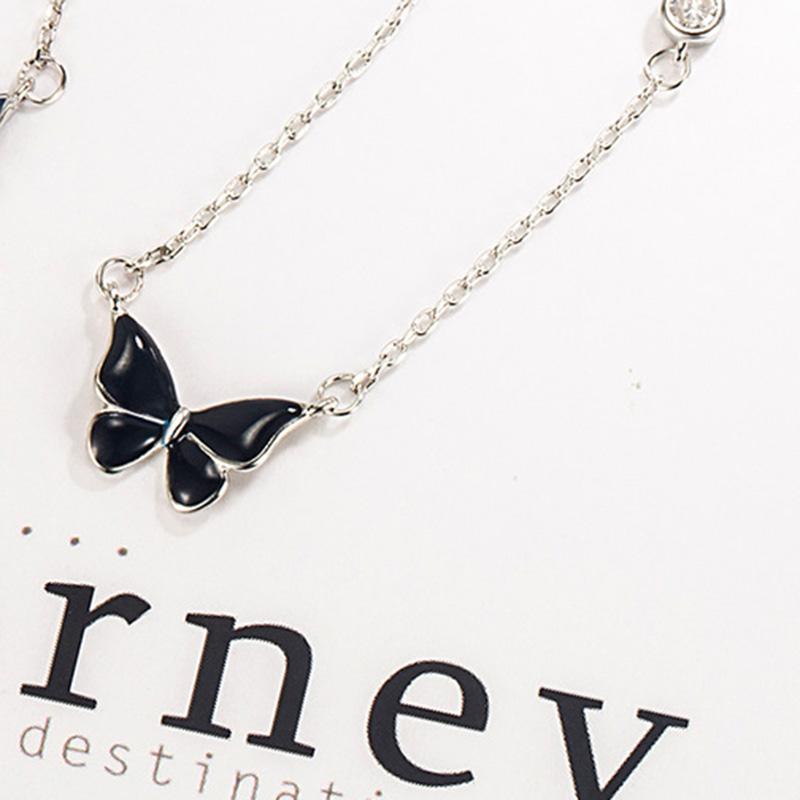 Ladies Elegant Butterfly Pendant Necklace