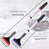 Extendable Aluminum Ice Scraper Snow Brush for Car Windshield Telescopic Extra-long Snow Shovel