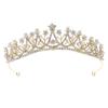 Wedding Jewelry Light Luxury Sweet Pearl Rhinestone Crown Birthday Party Tiara Wedding Dress Bridal Hair Accessories