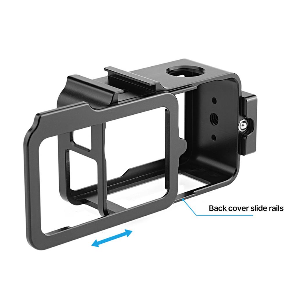 Camera Case Metal Rabbit Cage for DJI Action 3/4 Action Camera Mount Border Protective Expansion Frame Accessories