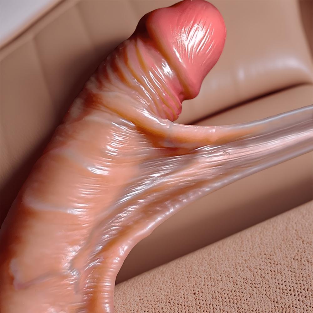 8,66" Realistyczny Dildo z Płynnego Silikonu – Miękka Tekstura Skóry, Łatwo Wsuwający Się, Mocna Przyssawka, Elastyczna Zabawka Seksualna Analna i Waginalna dla Kobiet, Mężczyzn i Par