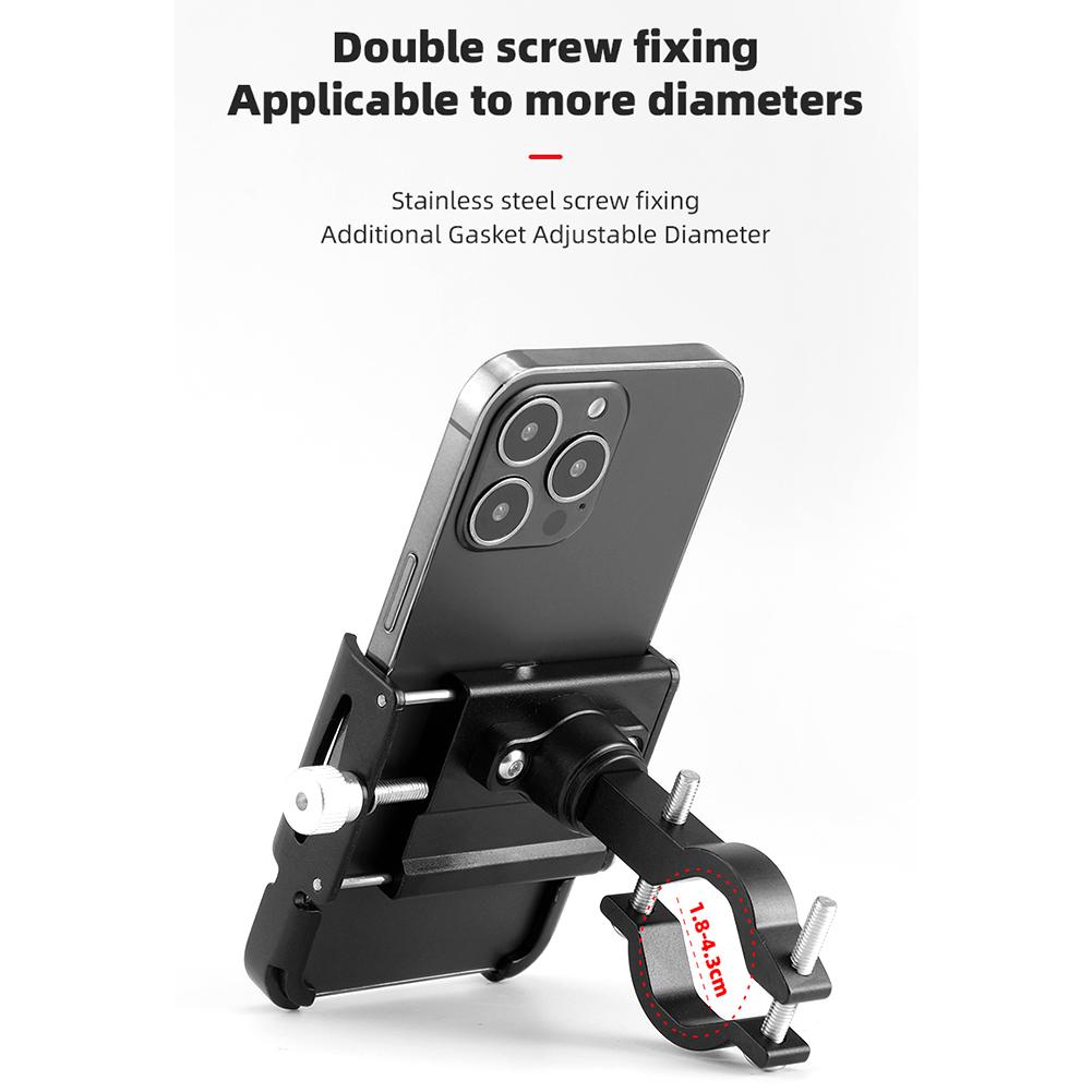 Bisiklet Telefon Tutucu 360° Dönme Alüminyum Alaşımlı MTB Bisiklet Telefonu GPS Braketi Scooter Motosiklet Gidon Montaj Cep Telefonu Standı
