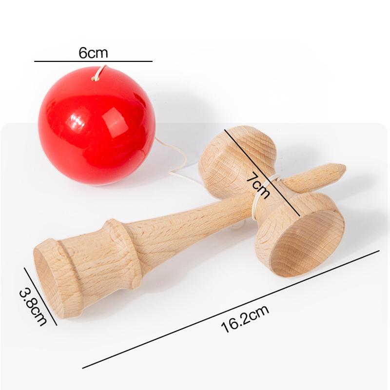 Crack Painted Kendama Toy Outdoor Fitness Balls Train Eye-hand Coordination for Children Adults Outdoor Fun Juggling Sports Ball