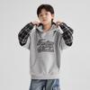 Left West Children's Wear Boys' Fake Two-piece Hooded Hoodie Spring Wear 2026 New Handsome Boys' Spring and Autumn Top