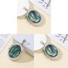 Shell Pendant With Electroplated Finish For Jewelry Making And Gift