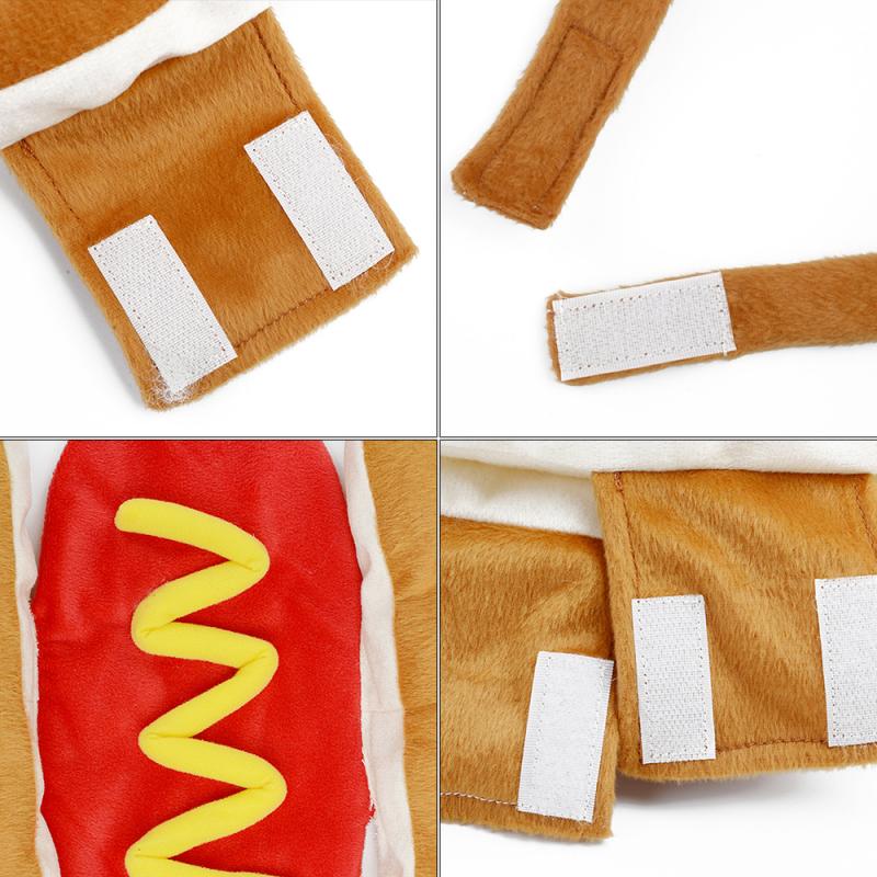 Hot Dog Kostüm Für Haustiere – Halloween & Weihnachten Outfit Für Katzen & Hunde, Größe M