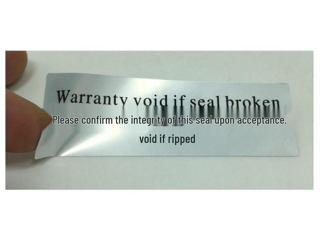 Tear-off Non-refundable Anti-Tamper Void Label Sticker - Self-adhesive, Disposable Seal
