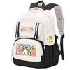 Fashion Backpack Cute Style Lines Doggie Cartoon Printing Trend Primary and Secondary School Students Reduce the Burden of Schoolbags
