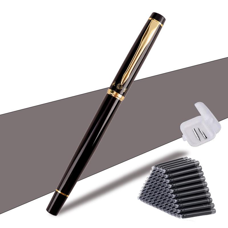 Handmade Curved Tip Calligraphy Fountain Pen for Students and Adults - Perfect for Writing and Character Practice