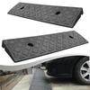 1/2PCS Plastic Kerb Ramp Non-Slip Threshold Ramp 30mm Height For Cars Bicycles Wheelchairs Going Uphill Smooth Transitions