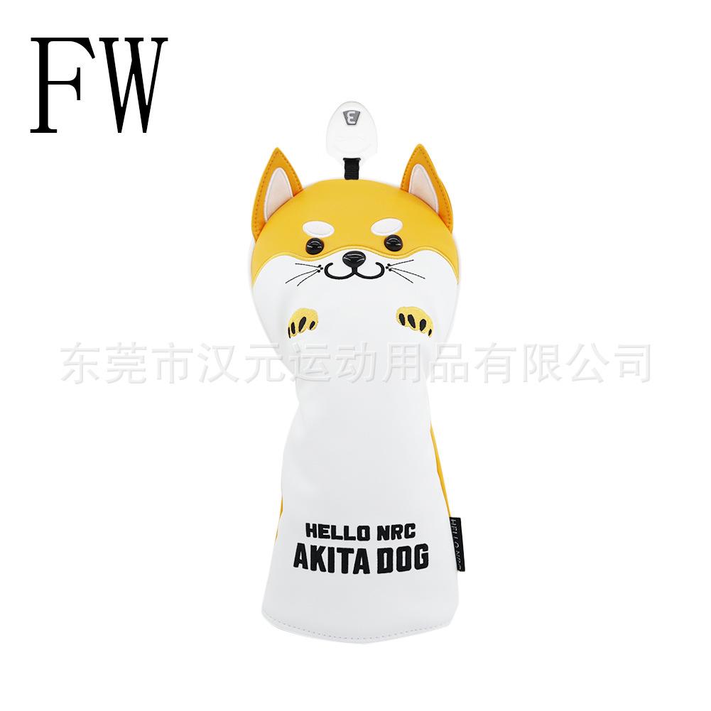 Golf club cover, protective cover, iron rod cover, Shiba Inu outdoor sports accessories