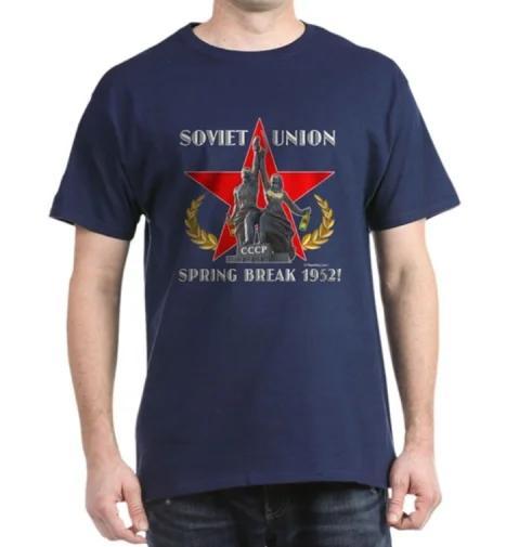 

Soviet Union TWPD Spring Break TShirt Summer Cotton Short Sleeve ONeck Mens T Shirt New S3XL 4XL