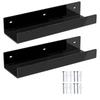 Floating Shelf Set of 2 for Bathroom and Bedroom Wall Use, Acrylic Storage Shelves with Open Access Form for Daily Use