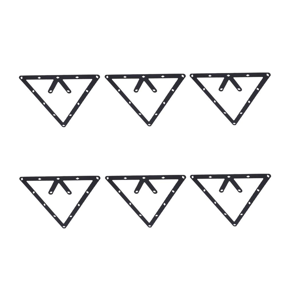 6Pcs Billiard Positioning Paper Secure Fit Billiard Triangle Positioning Sticker for Chinese Black 8 Ball Positioning