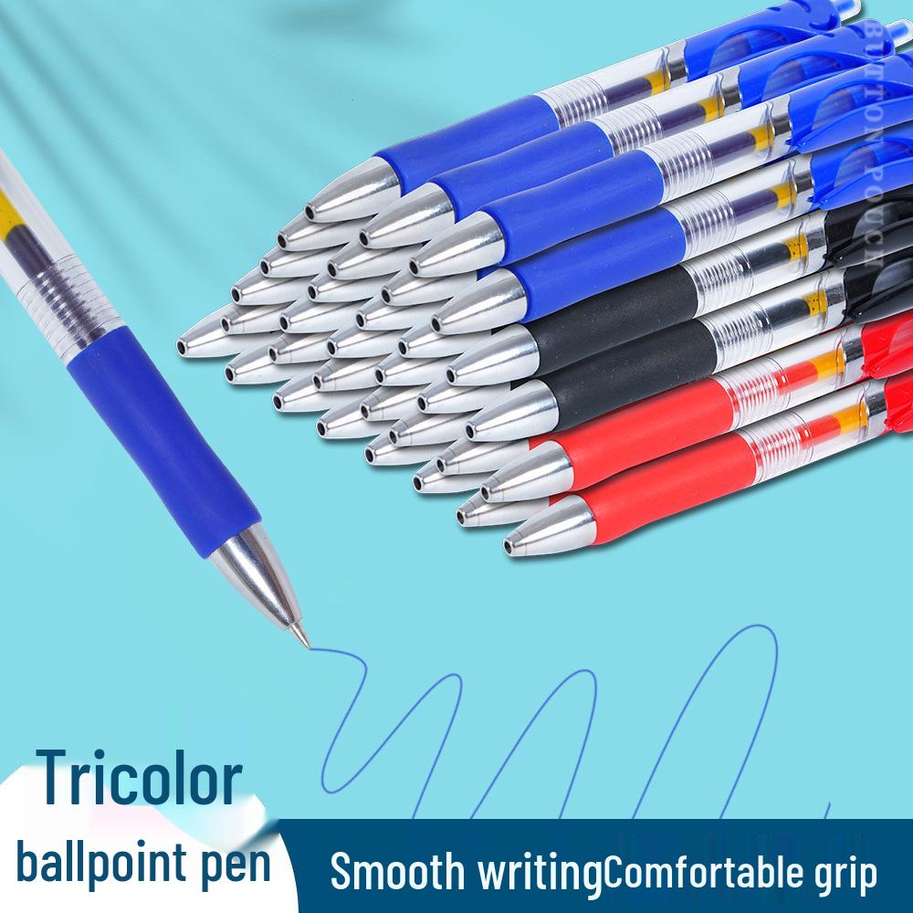 Classic Clickable Ballpoint Pen for Students & Teachers - Press-Type Exam & Signature Pen