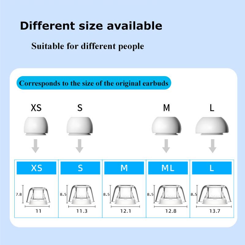 2025Latex Ear Tips for AirPods Pro Anti-slip Ear Tips Dustproof Anti-allergic Ear Plugs for AirPods Pro 2 Silicone Eartips Cover