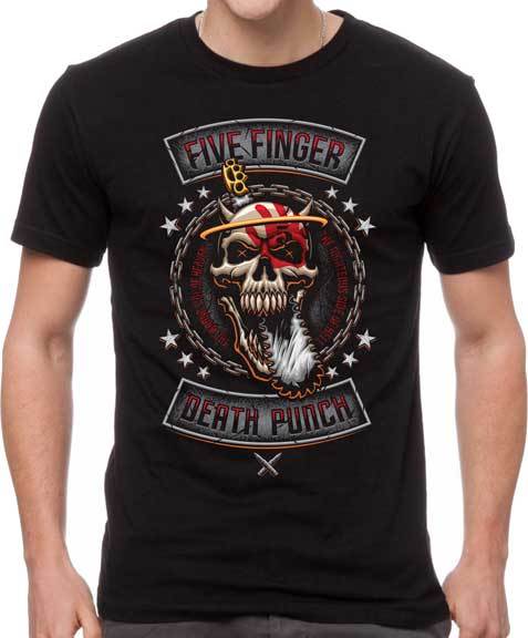 FIVE FINGER DEATH PUNCH Side Of Hell T SHIRT S-2XL New H3 Sportgear Merchandise